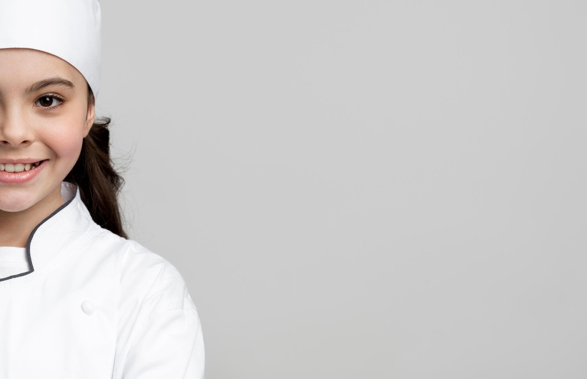 Happy child enjoying a healthy school lunch